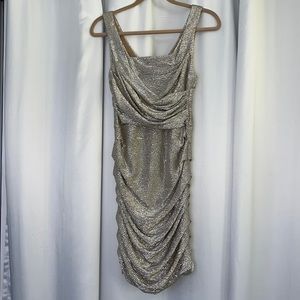 Express Silver cocktail dress